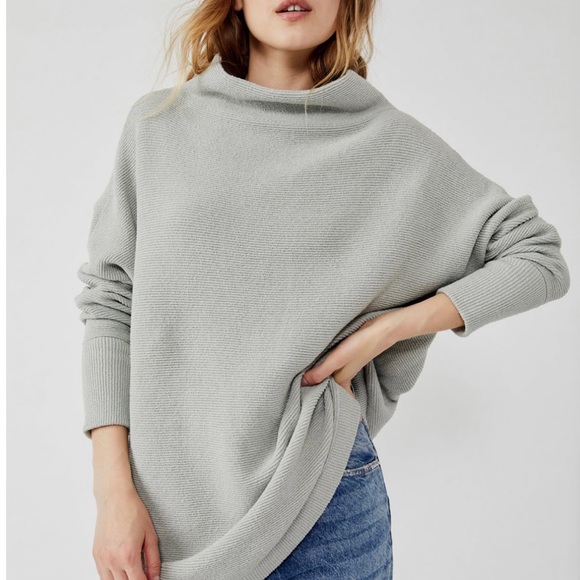 Free People Ottoman Tunic. Size M. Colour Oxide (light icy blue). - Picture 1 of 6